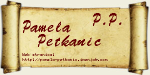 Pamela Petkanić vizit kartica